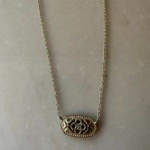 Kendra Scott gold filagree Elisa necklace